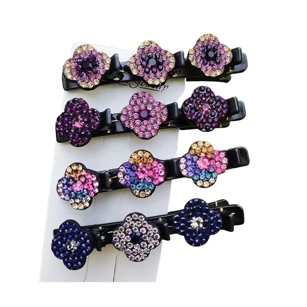 Hair Styling Headband Set with Double Layer Braided Hair Clip for Flexible Styling and Secure Hold