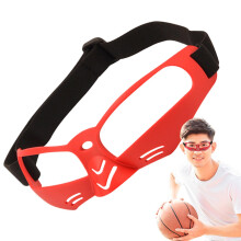 Basketball Exercise Glasses, Dribble Glasses, Basketball Shockproof Sports Training Accessories for Men, Teenagers, Women, Adults, Athletes Red