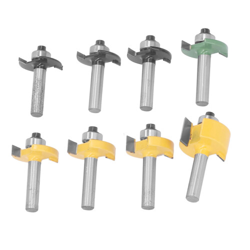 Composition Materials Compatible Router Bit Set Woodworking Tool Adjustable Tongue Groove Bit Set High Quality Materials Robust Bits For Diy Users 1