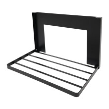 Magnetic Folding Shelf with Load Capacity for Washing Machine, Laundry Room, Kitchen, Black