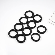 10PCS Women's Hair Accessories Set with Elastic Hair Bands for Ponytail, Wave Black, Fits All