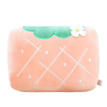 Cute Winter Hand Warmer Pillow with Adorable Cartoon Design, Soft Travel Arm Pillow for Kids, Light Pink