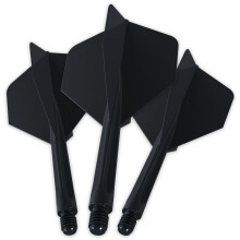 (Black) Unicorn Forge All-In-One Plus Integrated Dart Flights & Shafts