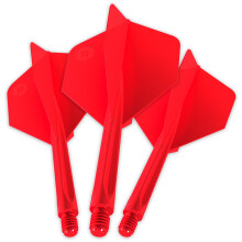 (Red) Unicorn Forge All-In-One Plus Integrated Dart Flights & Shafts