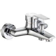 Bathtub Faucet Brass with Hot and Cold Ceramic Valve and Handheld Shower Mixer Tap