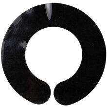 Hair Cutting Collar Black Silicone Barber Neck Guard with Flexible Fit and Easy Clean Design