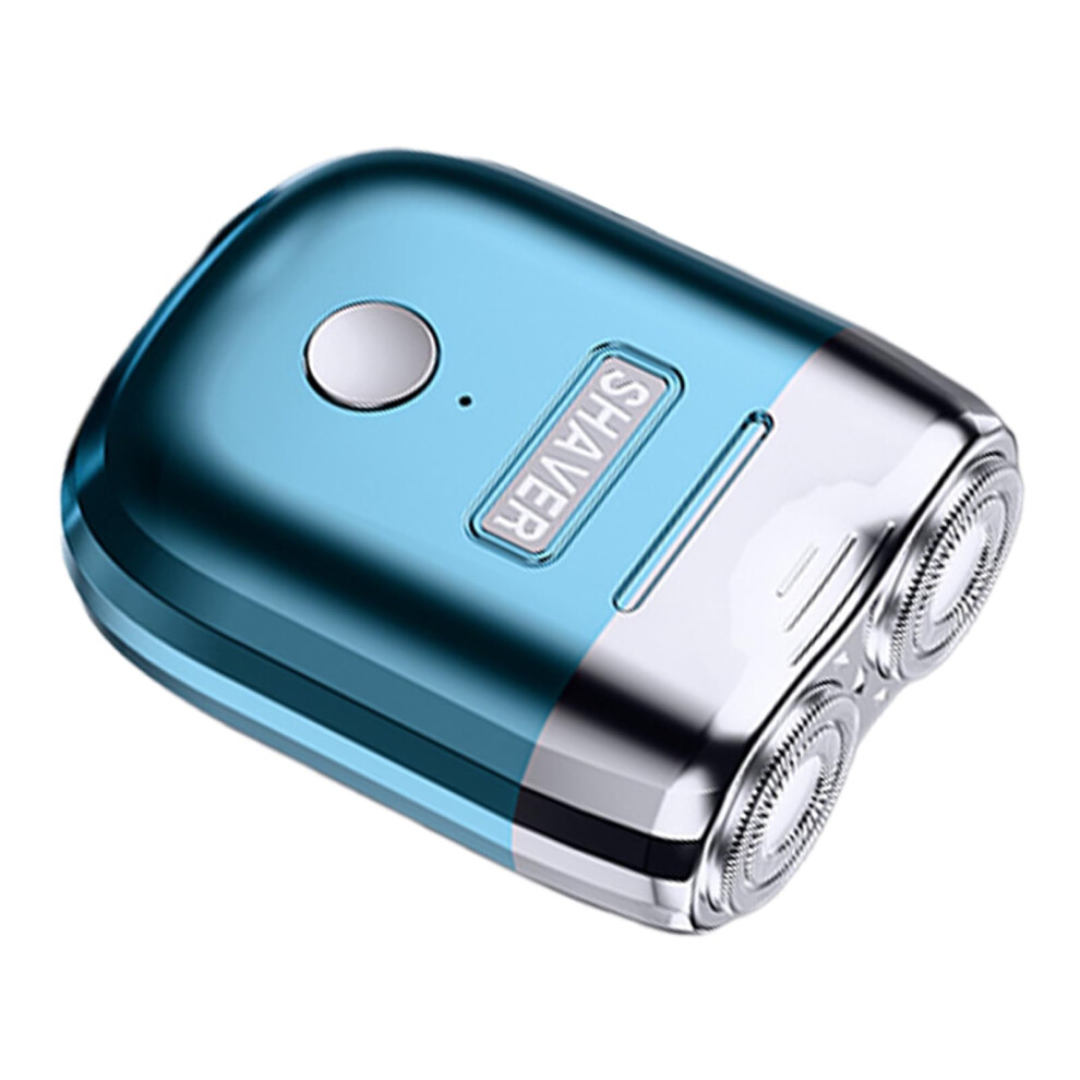 Blue Waterproof Electric Shaver For Men With Magnetic Head Beard Trimmer Wet Dry Grooming Razor