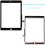 For iPad 9 2021 9th Gen A2602 A2604 Touch Digitizer Screen Replacement+Adhesive Black 1