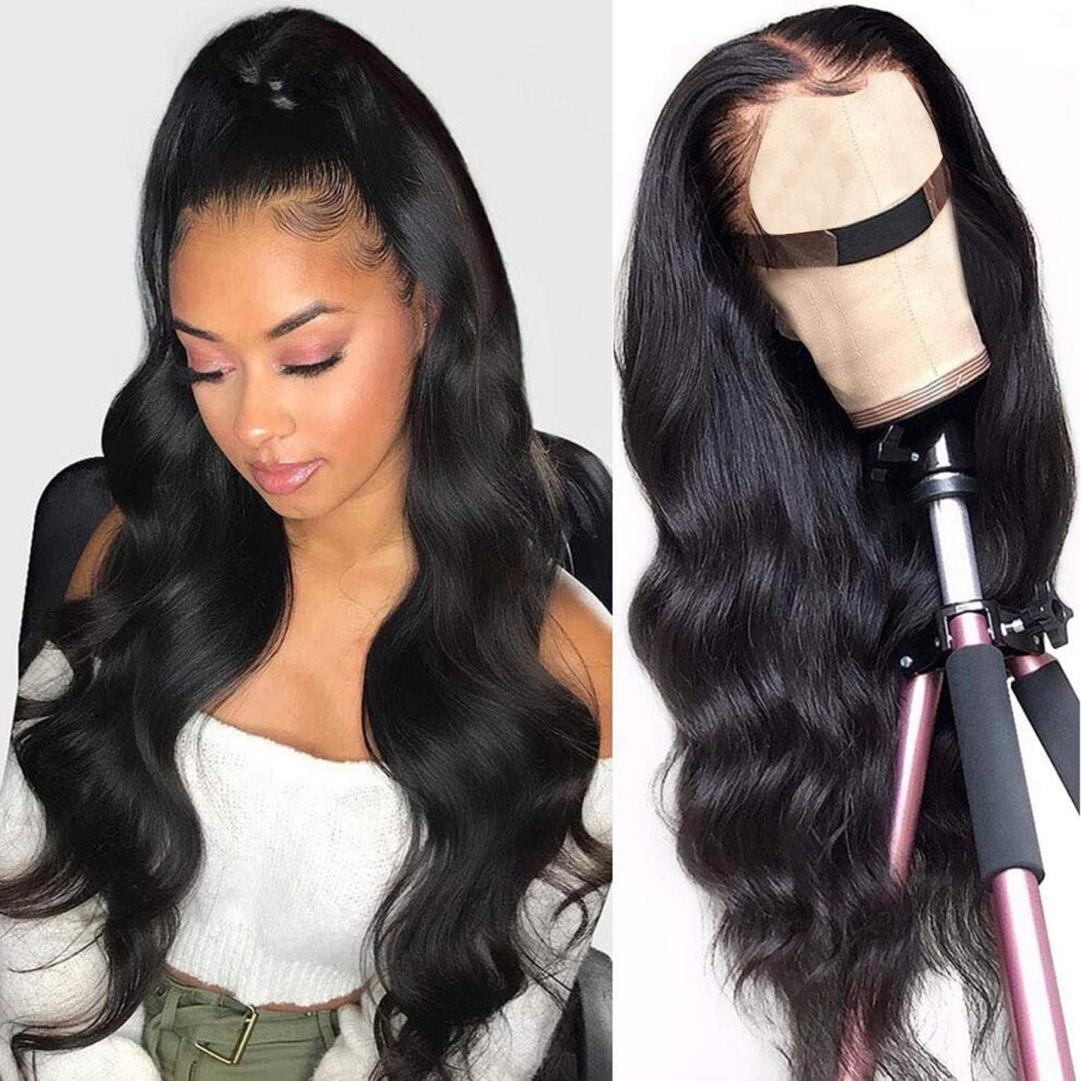 Unisex Human Hair Wigs For Women 14 Inch Curly Short Wig Glueless Natural Hairline Wavy Style For Party