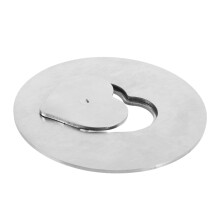 Stainless Steel Candle Jar Lid with Snuffer for Smoke Extinguishing and Wax Splatter Protection