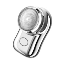 Mini Portable Electric Shaver for Men Waterproof Wet and Dry Rechargeable Travel Razor Gray
