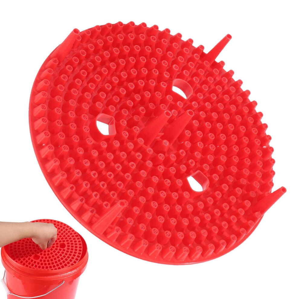 Car Wash Bucket Dirt Trap With Grit Guard Insert For Scratch Cleaning And Efficient Dirt Filtration Red 9365369421240