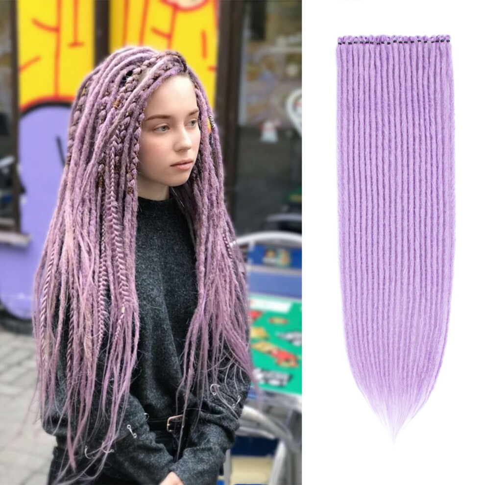Unisex 22 Inch Synthetic Dreadlock Extensions Natural Texture Hip Hop Reggae Hair Pieces For Women And Men