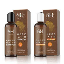 Chebe Hair Growth Shampoo and Conditioner Set with African Chebe Powder for Deep Hydration and