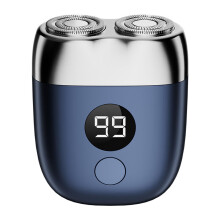 Electric Shaver for Men Waterproof IPX7 Wet Dry Razor with TypeC Fast Charge and LED Display Blue