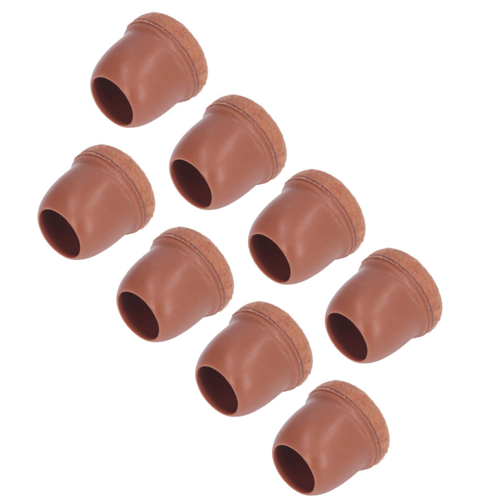 8Pcs Tpe Brown Chair Leg Covers Set, Fits 14-37Mm Furniture Legs 8771382242884