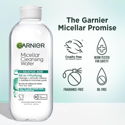 Garnier Garnier Micellar Water Makeup Remover (Pack of 1) 2