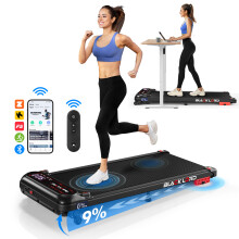 BLACK LORD Treadmill Walking Pad Incline Shock Absorbers Gym Black