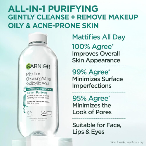Garnier Garnier Micellar Water Makeup Remover (Pack of 2) 1