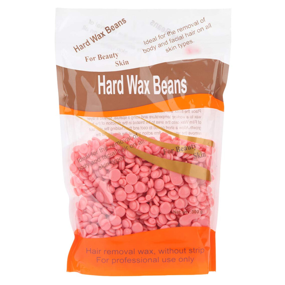Hard Wax Beans for Brazilian and Bikini, Gentle Hair Removal for Sensitive Skin, 10.6oz Rose