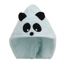 Hair Drying Towel with Cute Panda Design, Soft Microfiber Wrap for Kids Girls Teens, Fast Absorbent