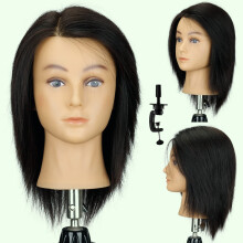 Mannequin Head with Human Hair 1012 Inch Female Cosmetology Training Head for Haircut and Styling
