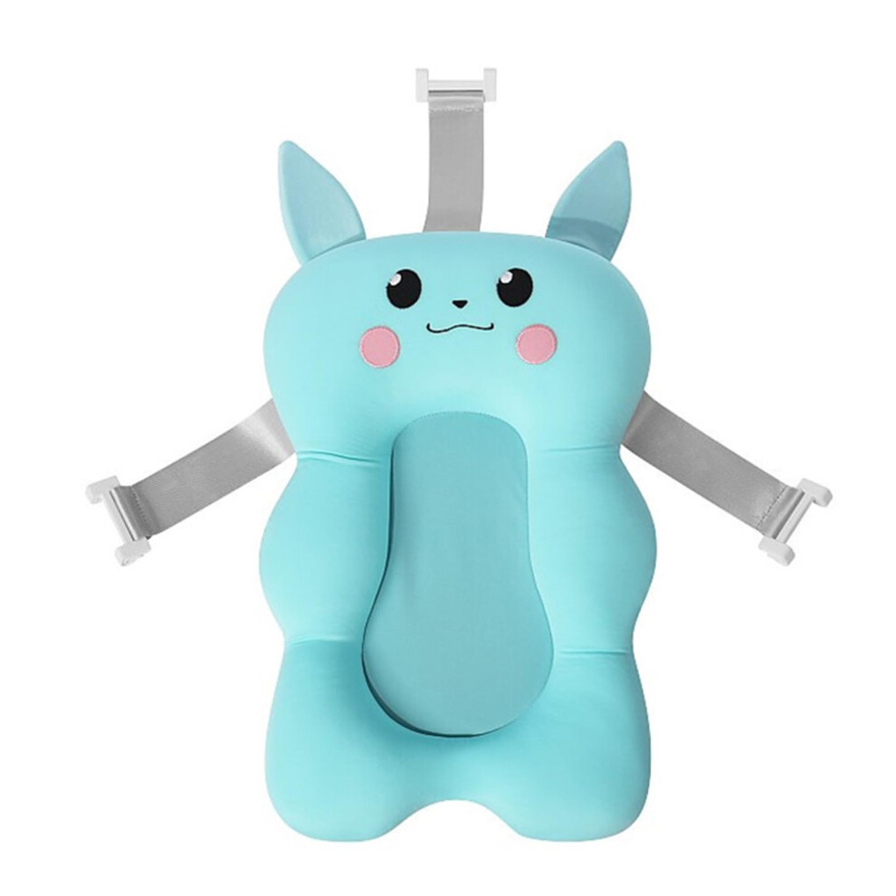 Baby Bath Seat with Adjustable Rotating Strap and Soft SkinFriendly Fabric for Newborn Bathtub