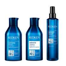 Redken Extreme Shampoo 300ml, Conditioner 300ml and Anti-Snap 250ml Pa