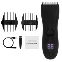 Men's Body Hair Trimmer Waterproof Wet/Dry Electric Groin Shaver Safe MultiArea Grooming