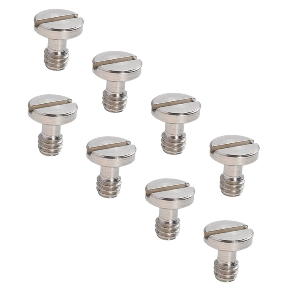 8Pcs Nickelplated Iron Tripod Quick Release Plate Screw Adapter For Camera Mount 9164114186218