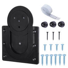 Dart Board Bracket Hanging Kit  Professional Dartboard Accessories With Screws, Wall Hooks, Tape Measure  Black