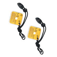 2pcs Emergency Survival Signal Mirrors for Outdoor Rescue Hiking Camping Compact SOS Tool