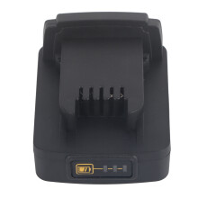 Adapter do elektronarzędzi bezprzewodowych konwertuje Milwaukee M18 i Dewalt 20V na Makita 18V z gniazdem ładowania typu C. Solidna konstrukcja