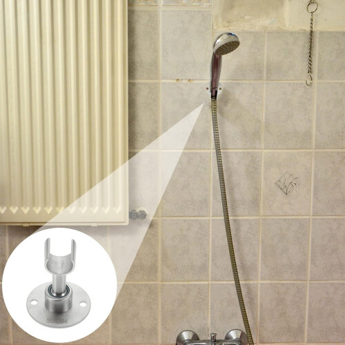 Adjustable Wall Mounted Shower Head Holder Bracket for Universal Handheld Bathroom Use 1