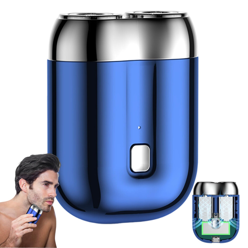 Electric Shaver for Men Waterproof Rechargeable Double Head Foil Razor Wet Dry Use TypeC Charging