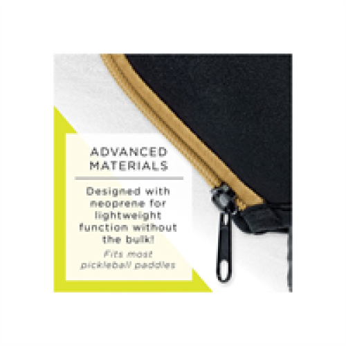 Franklin Single Pickleball Paddle Cover Black/Gold 2