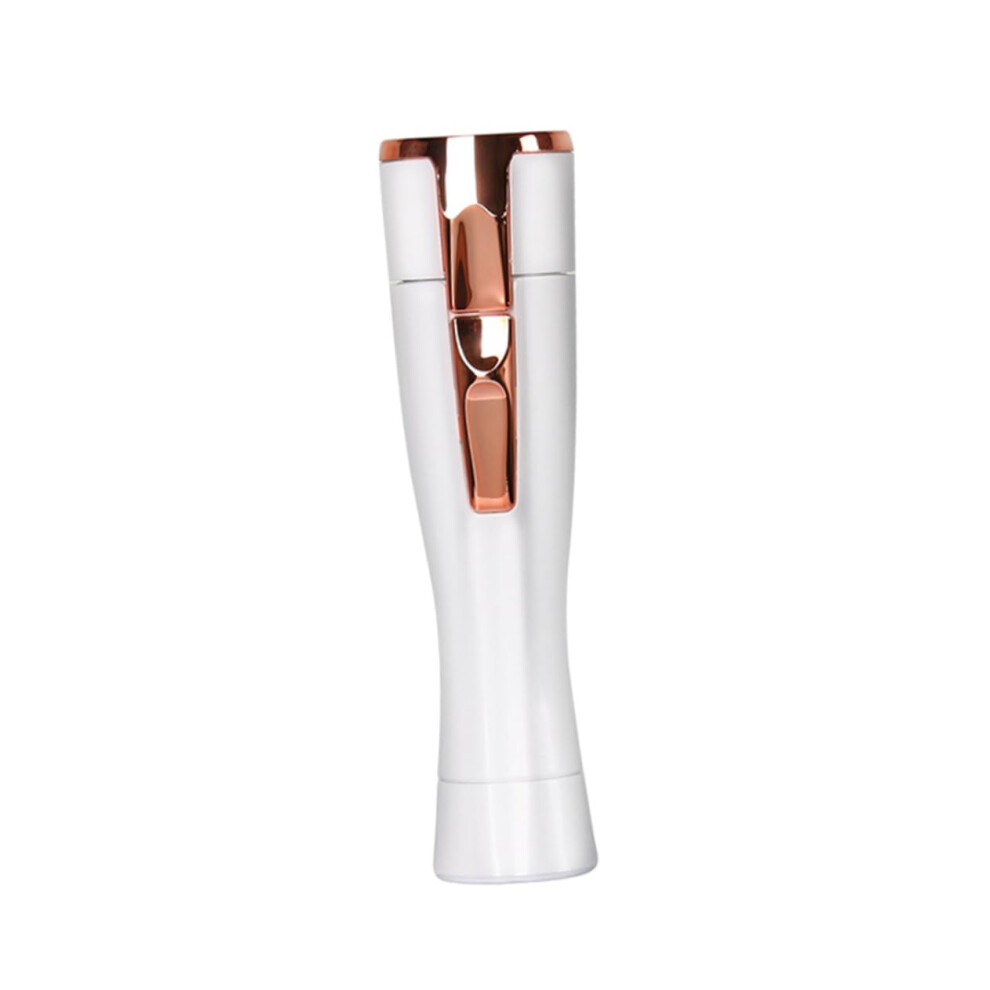 White Women's Electric Shaver Painless Hair Removal Wet And Dry Bikini Trimmer For Legs And Underarms