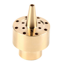 Brass Fountain Nozzle 1/2 Inch Column Spray Head for Garden Pond Water Feature and Outdoor Fountain