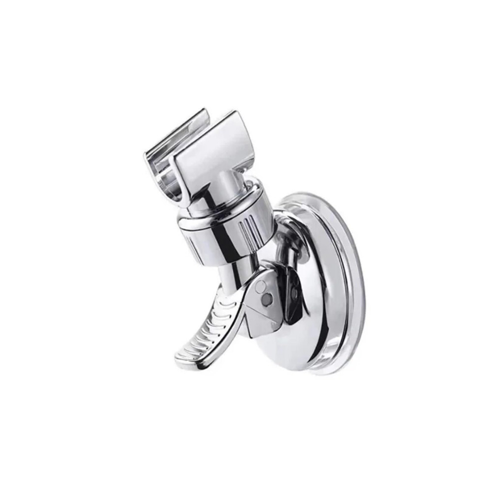 Adjustable Wall Mounted Shower Head Holder With Strong Adhesive, 90 Rotation, Metal Bracket Silver 9164114049988