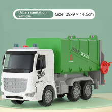 (Sanitation Truck) Construction Vehicles Engineering Toys Pull Back Cars Excavator Trucks Toys