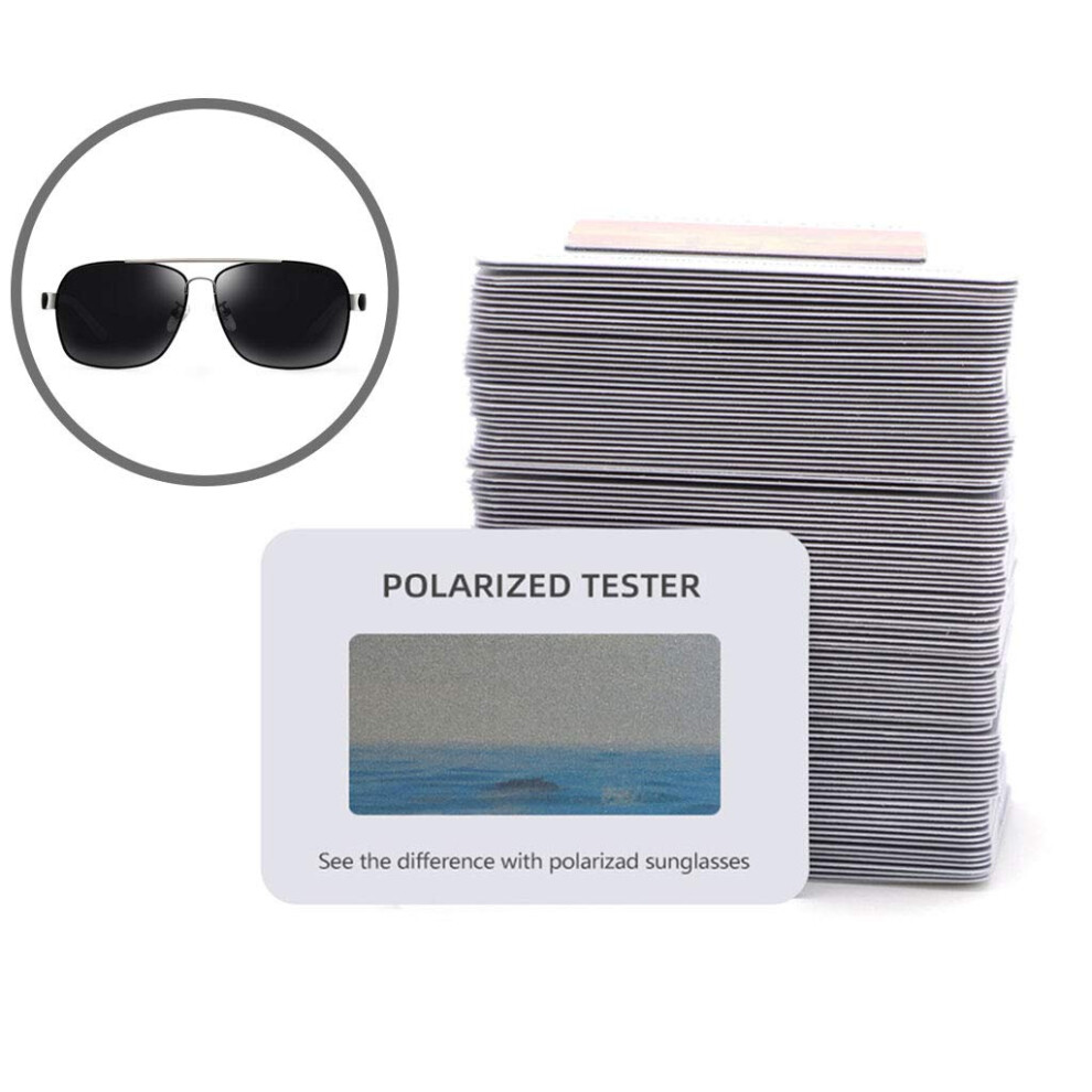100Pcs Polarized Test Card For Sunglasses Quick Polarization Tester For Fishing And Outdoor Use 9164114187147