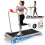 BLACK LORD Treadmill Walking Pad Incline Foldable Handrail Silver 1