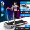 BLACK LORD Treadmill Walking Pad Incline Foldable Handrail Silver 2