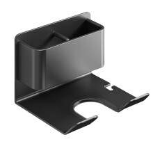 Hair Dryer Holder Punch Wall Mounted RustProof Aluminum Alloy Rack for Bathroom and Salon