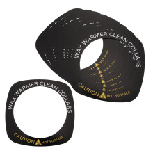 50pcs Wax Heater Paper Collar Rings Stain Resistant Disposable Liner for Wax Warmer Protection