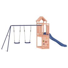 Área de juegos exterior columpios tobogán estructuras robustas juegos jardín 495 x 186 x 214 cm madera maciza de douglas