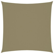 Voile toile d'ombrage parasol tissu oxford carré 5 x 5 m beige 02_0009514