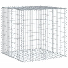 Panier gabion clôture cage mur de soutènement avec couvercle 100 x 100 x 100 cm