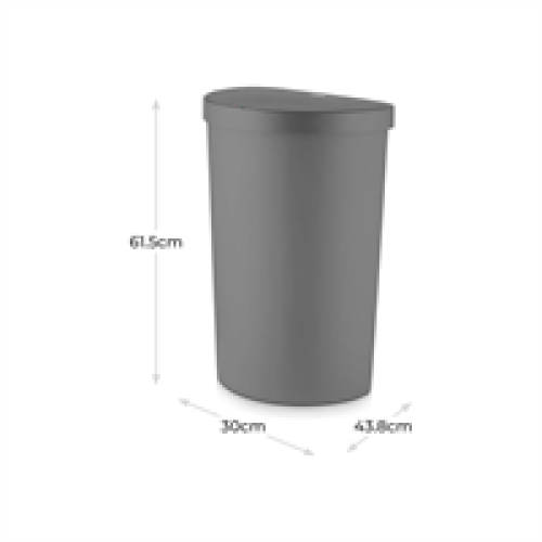 Tower Tower Curved Sensor Bin 50 Litres - Grey 1