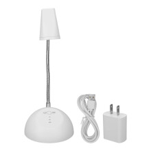Verstelbare UV-nagellamp met flexibele arm en flitsuithardingstechnologie, oplaadbare LED-uithardingslamp, 360 graden draaibare voet, handsfree